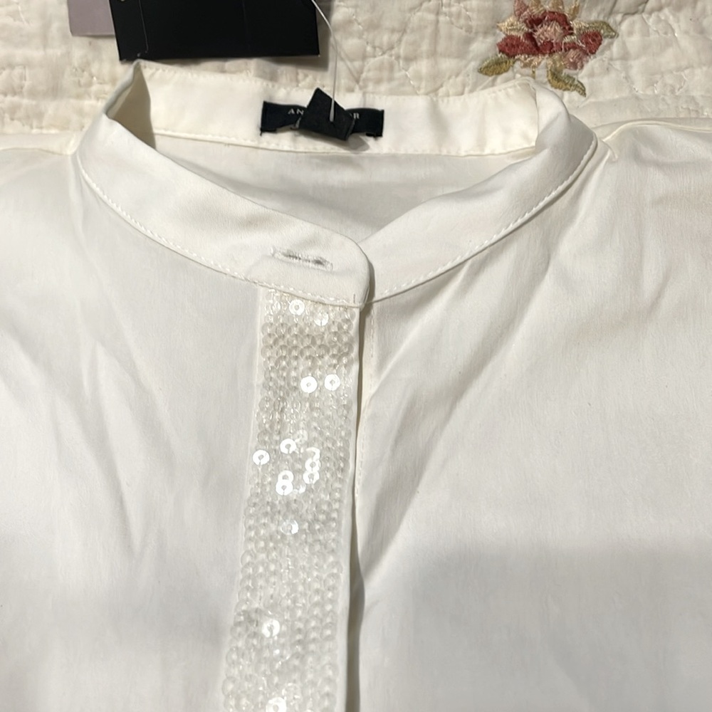 White Button-Up Shirt - Picture 3 of 4